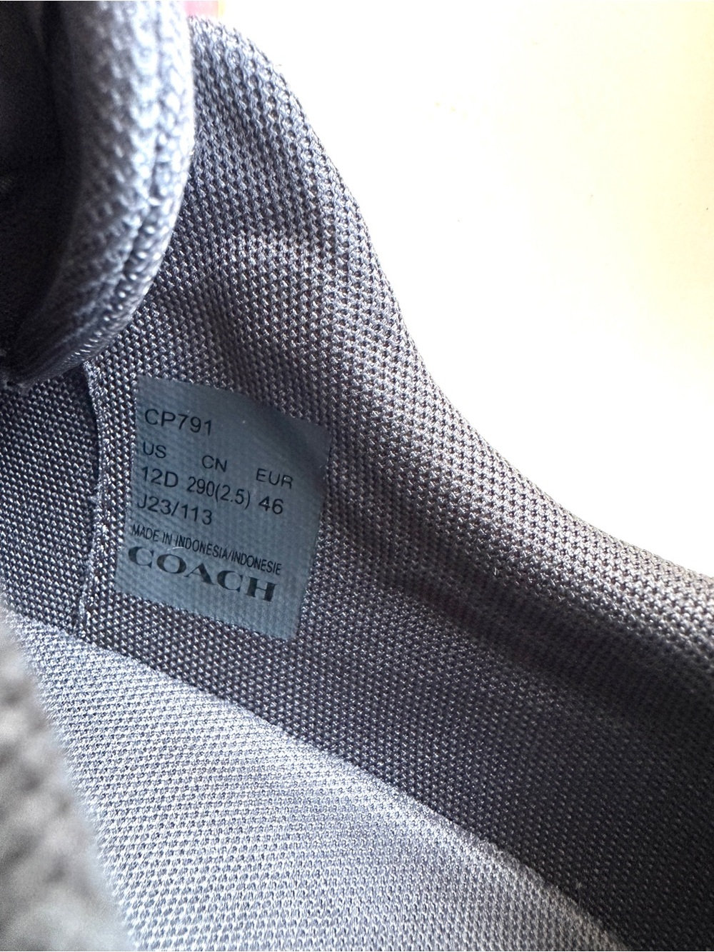 COACH MENS CITYSOLE RUNNER INDUSTRIAL GREY TRAINERS ATHLETIC SNEAKERS NEW! Sz12D - Picture 11 of 15